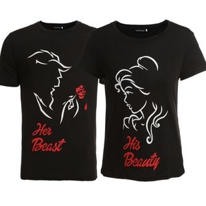 Matching Couples Shirts His Beauty Her Beast